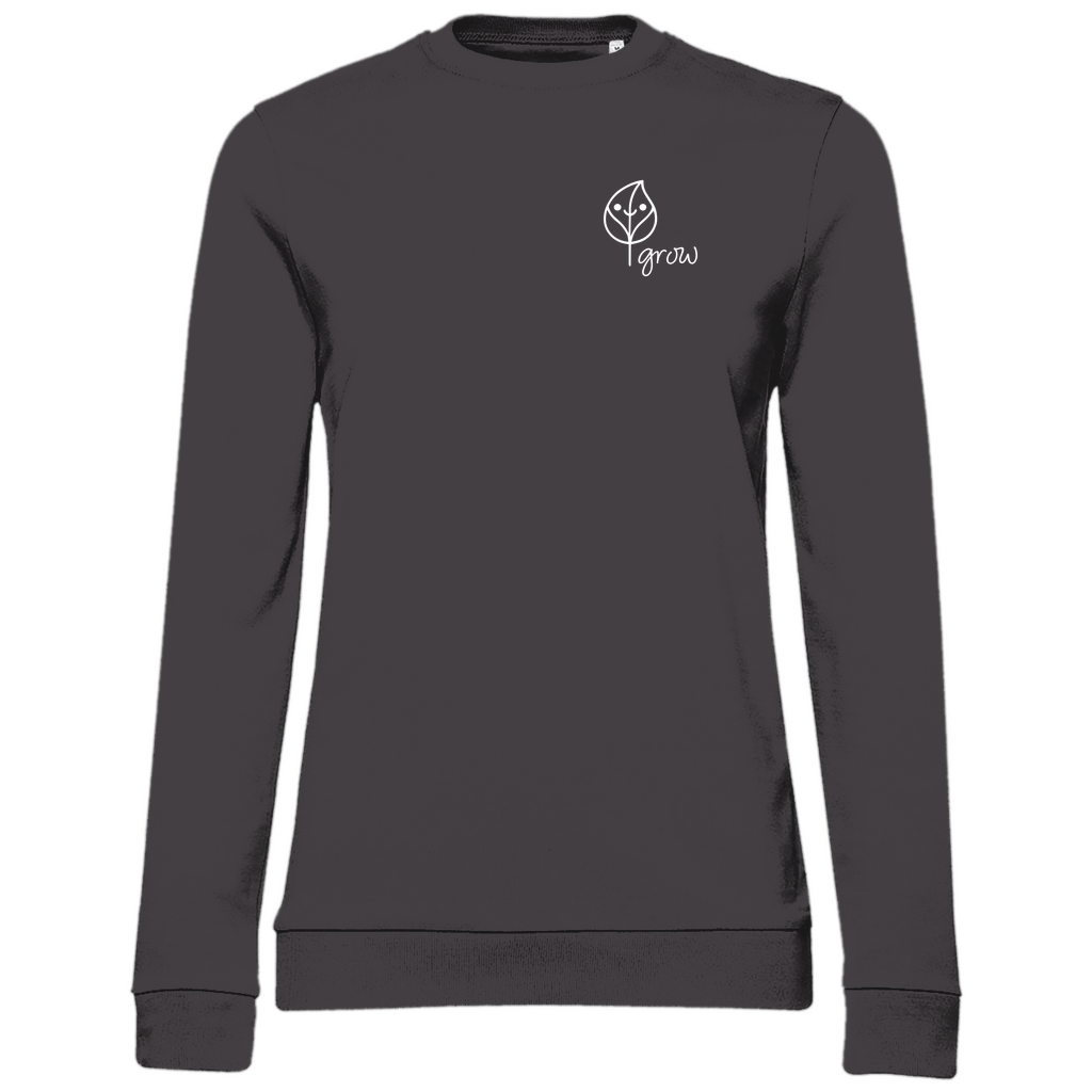 Damen BASIC Sweatshirt Asphalt - Artwork: Flora