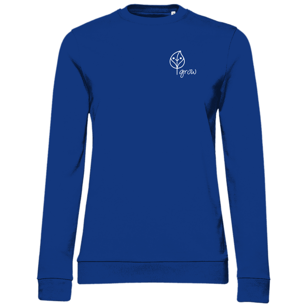 Damen BASIC Sweatshirt Royal - Artwork: Flora