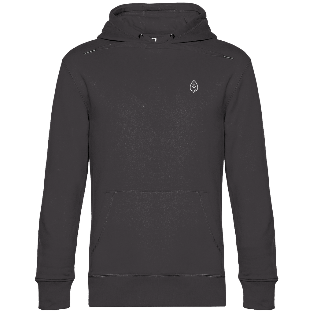 Herren BASIC Hoodie Asphalt Vorderseite- Artwork: Baum, der...