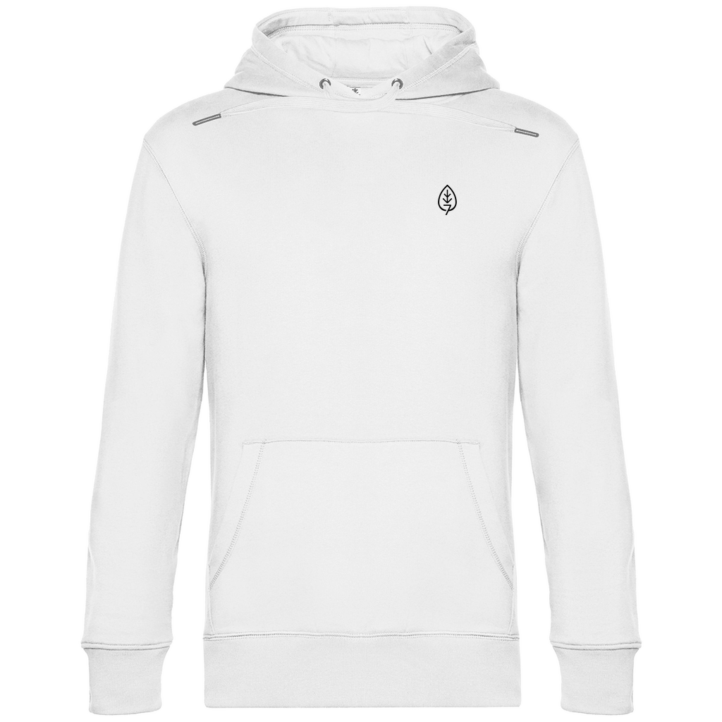 Herren BASIC Hoodie White Vorderseite- Artwork: Baum, der...