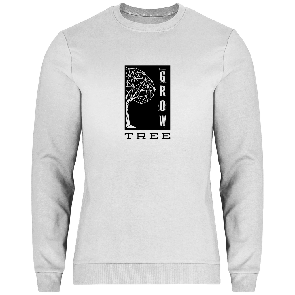 Herren BASIC Sweatshirt - GROW TREE White