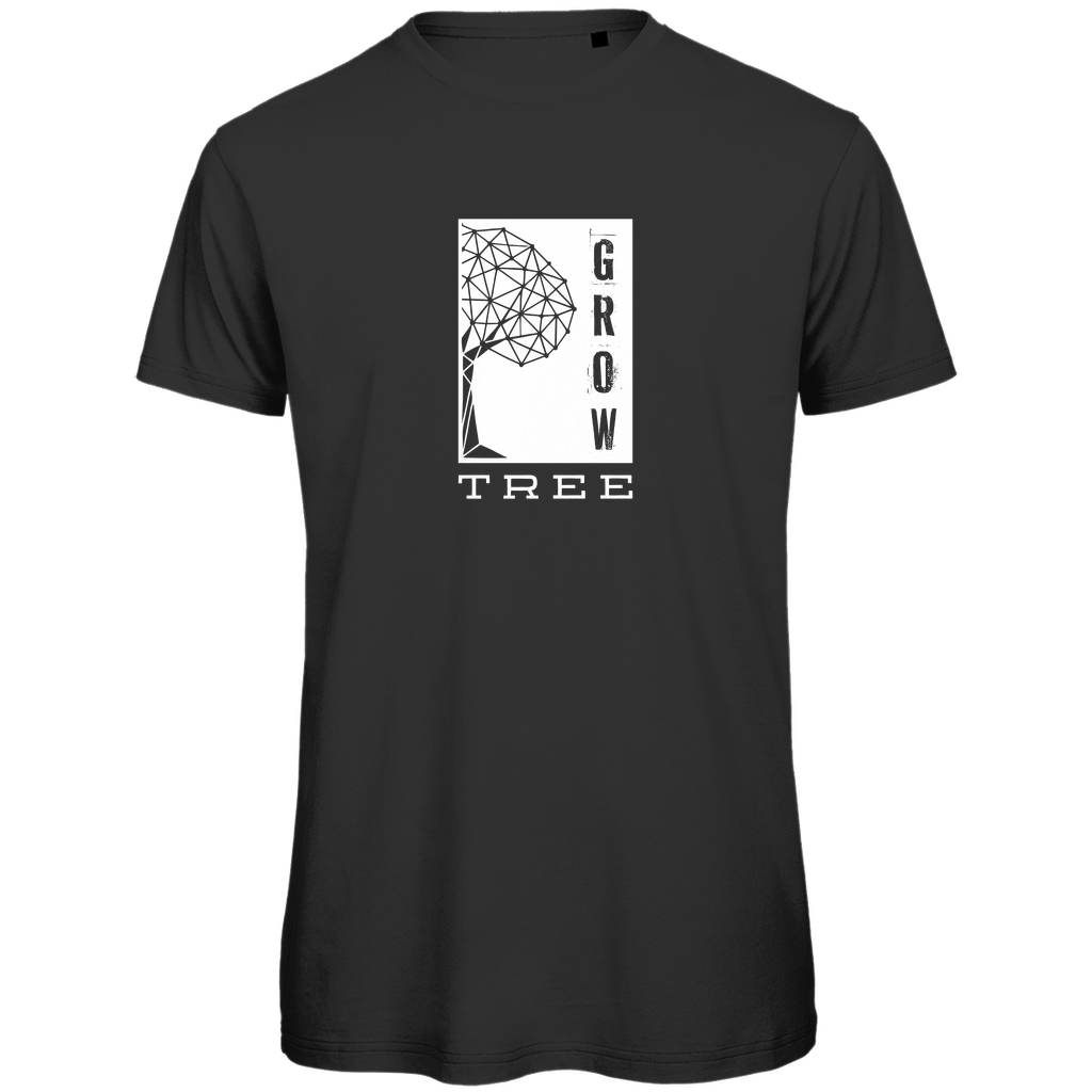 Herren PREMIUM Bio T-Shirt - GROW TREE Black