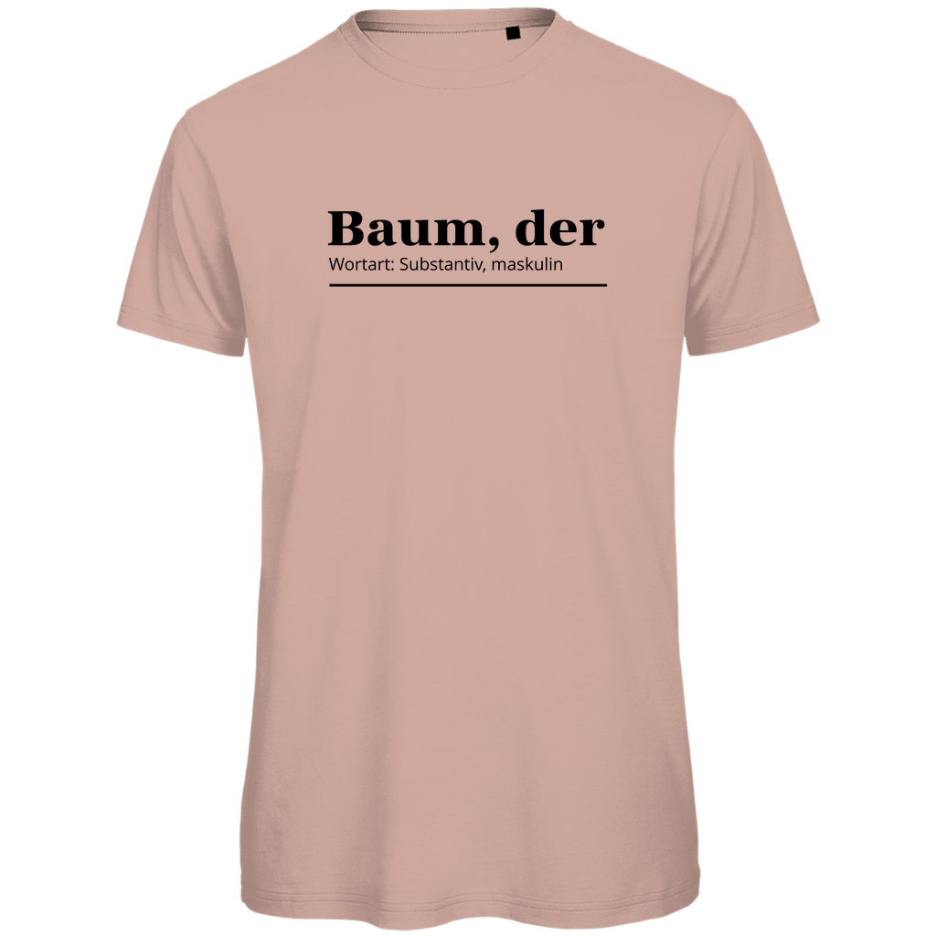 Herren PREMIUM Bio T-Shirt Millennial Pink - Artwork: Baum, der...