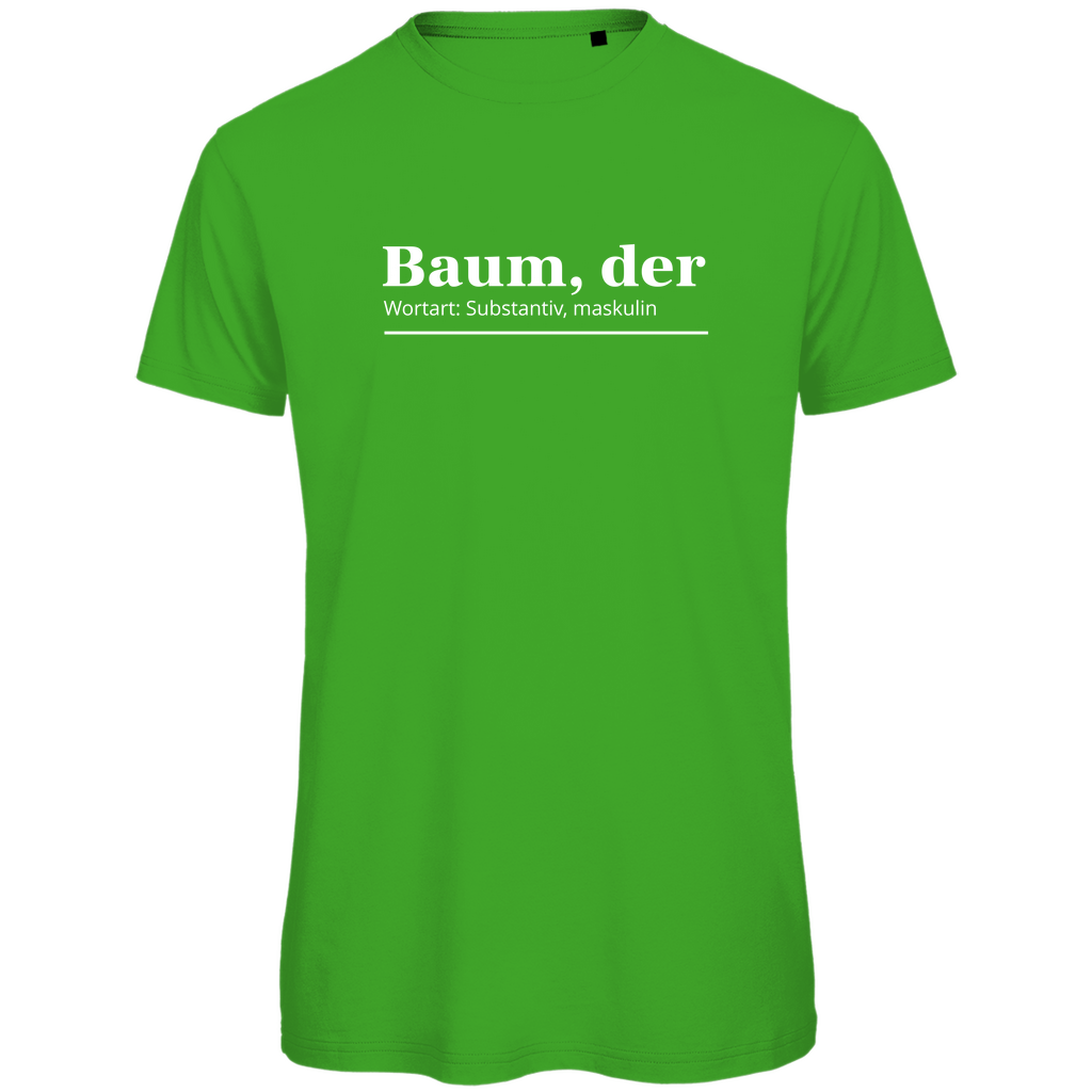 Herren PREMIUM Bio T-Shirt Real Green - Artwork: Baum, der...