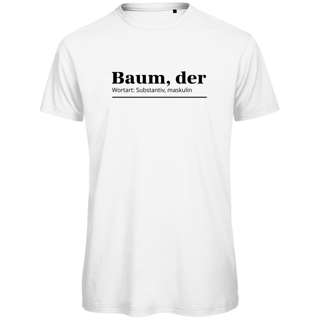 Herren PREMIUM Bio T-Shirt White - Artwork: Baum, der...