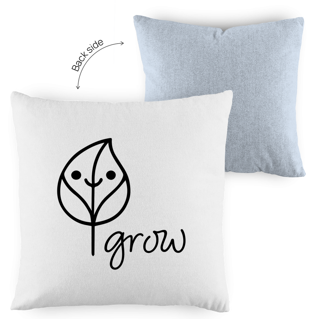Kopfkissen - Artwork: Flora Light Grey/white