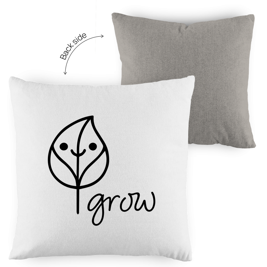 Kopfkissen - Artwork: Flora Light brown/white