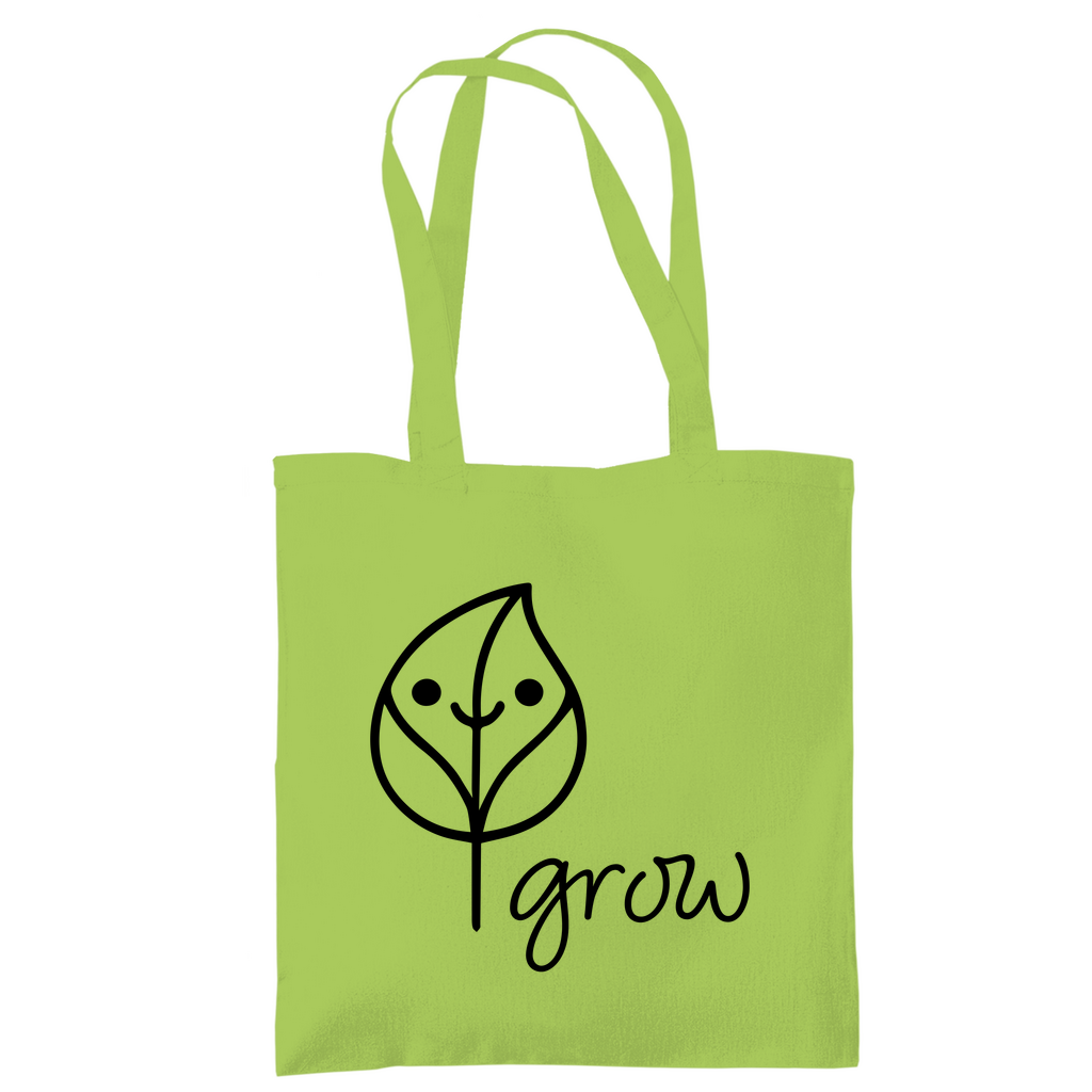 Tragetasche - Artwork: Flora Lime Green