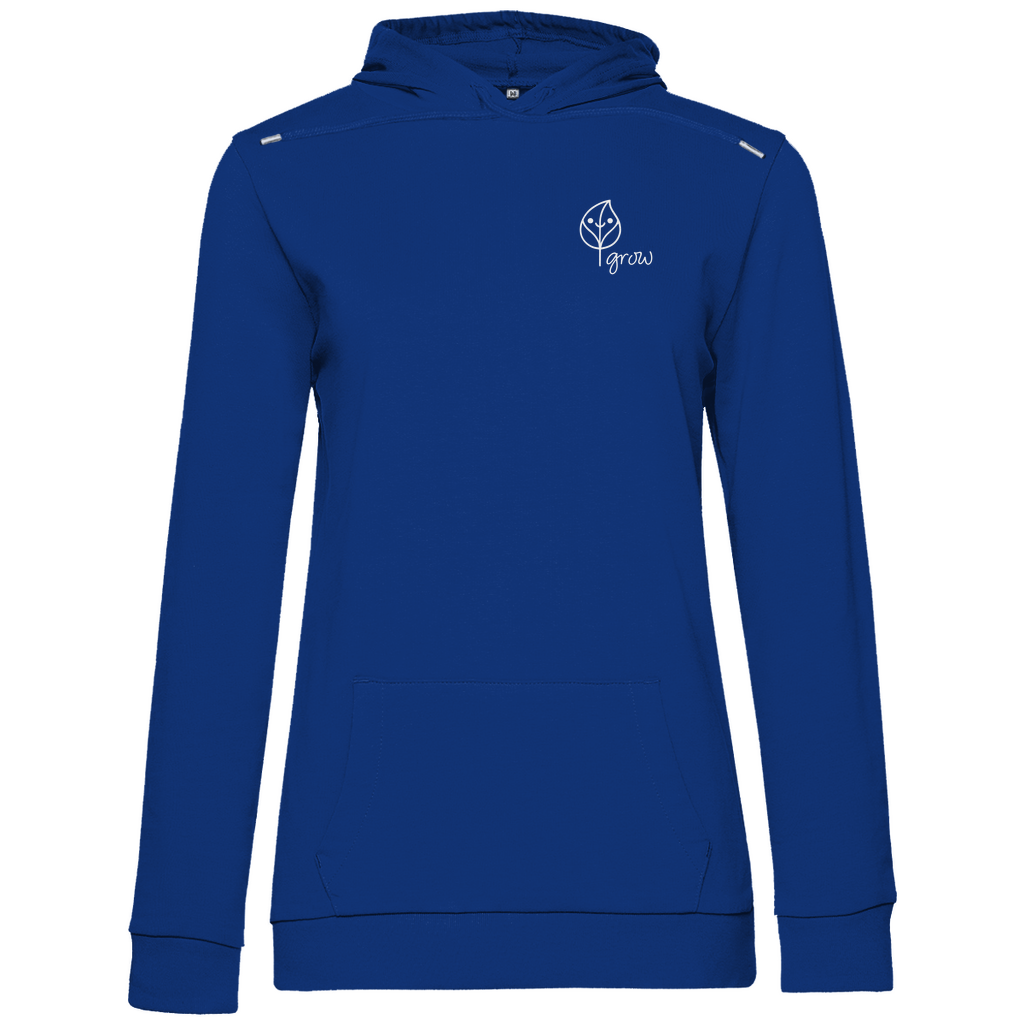 Damen BASIC Hoodie - Artwork: Flora in dunkel blau