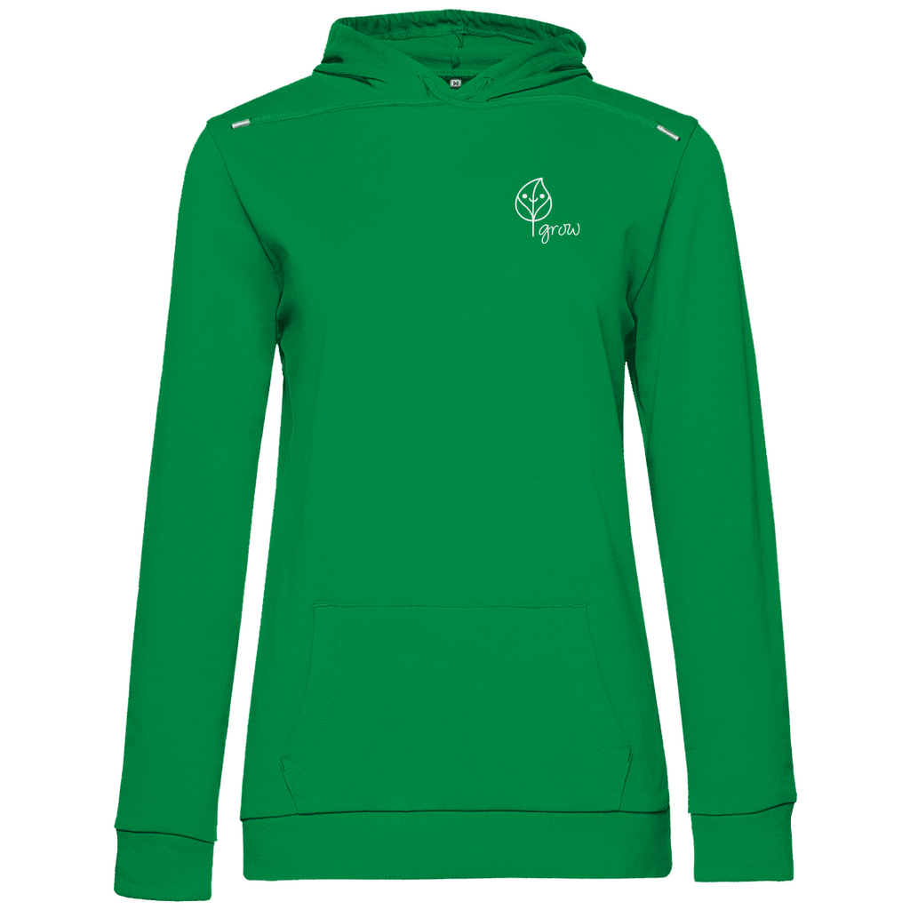 Damen BASIC Hoodie - Artwork: Flora in dunkel grün