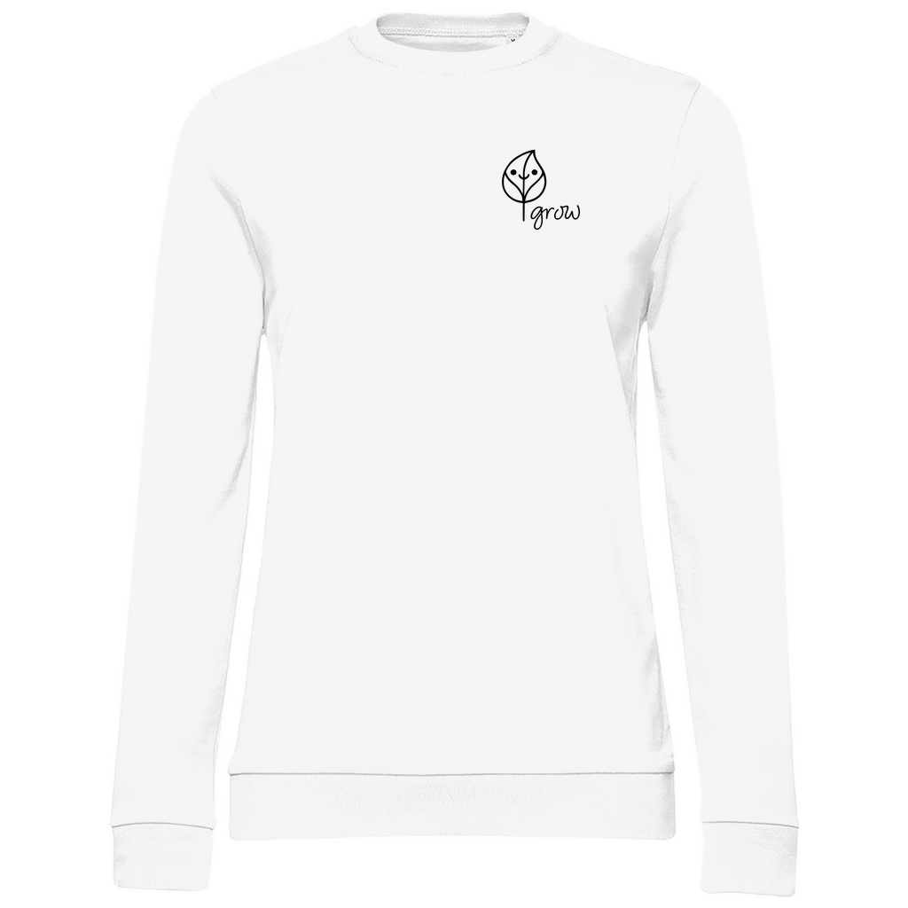 Damen BASIC Sweatshirt white - Artwork: Flora