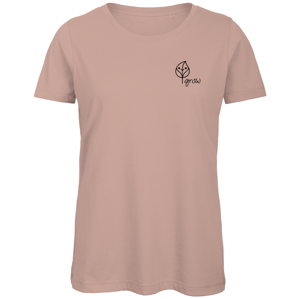 Damen PREMIUM Bio T-Shirt - Artwork: Flora in Milennial Pink