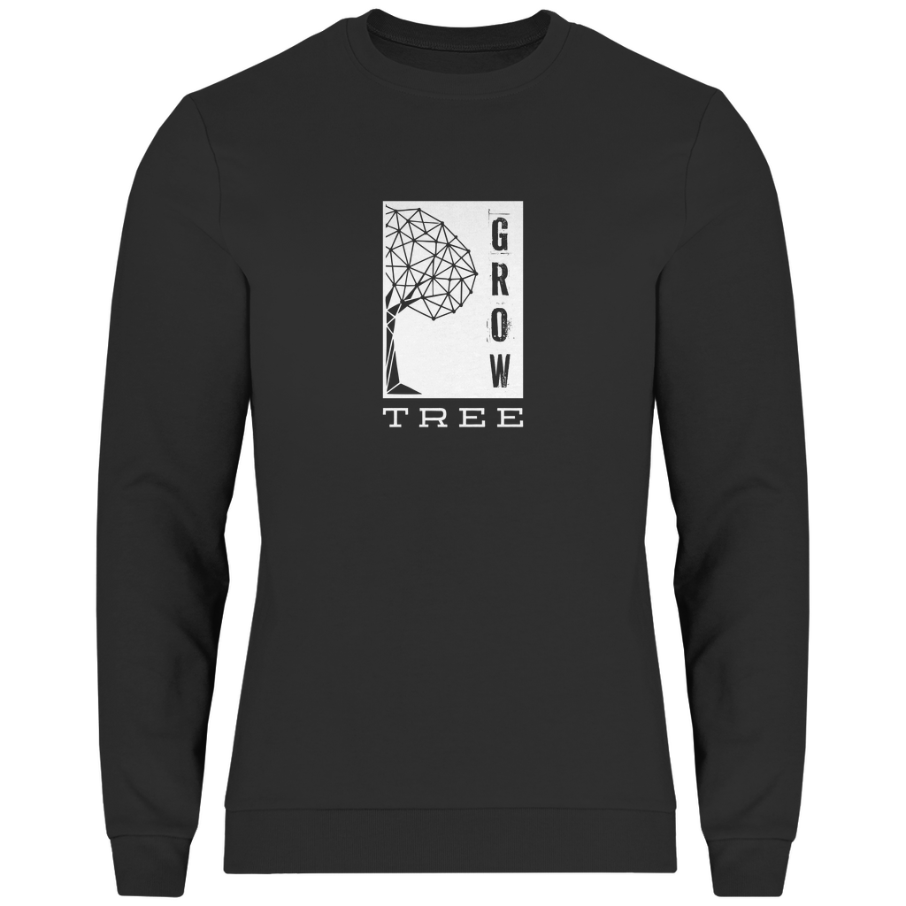 Herren BASIC Sweatshirt - GROW TREE Black 