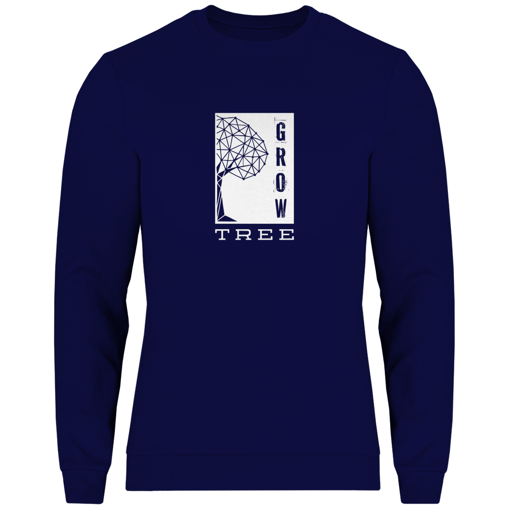 Herren BASIC Sweatshirt - GROW TREE Navy Blue