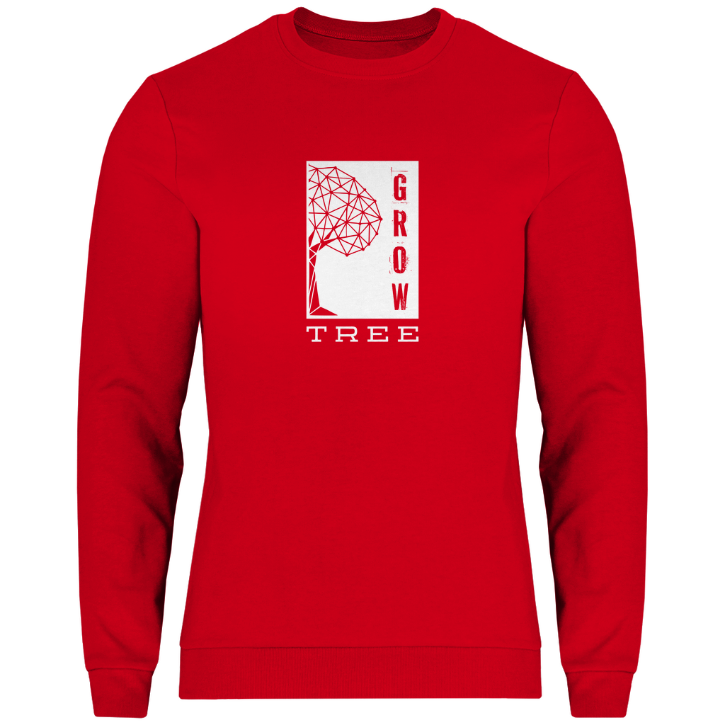 Herren BASIC Sweatshirt - GROW TREE Red