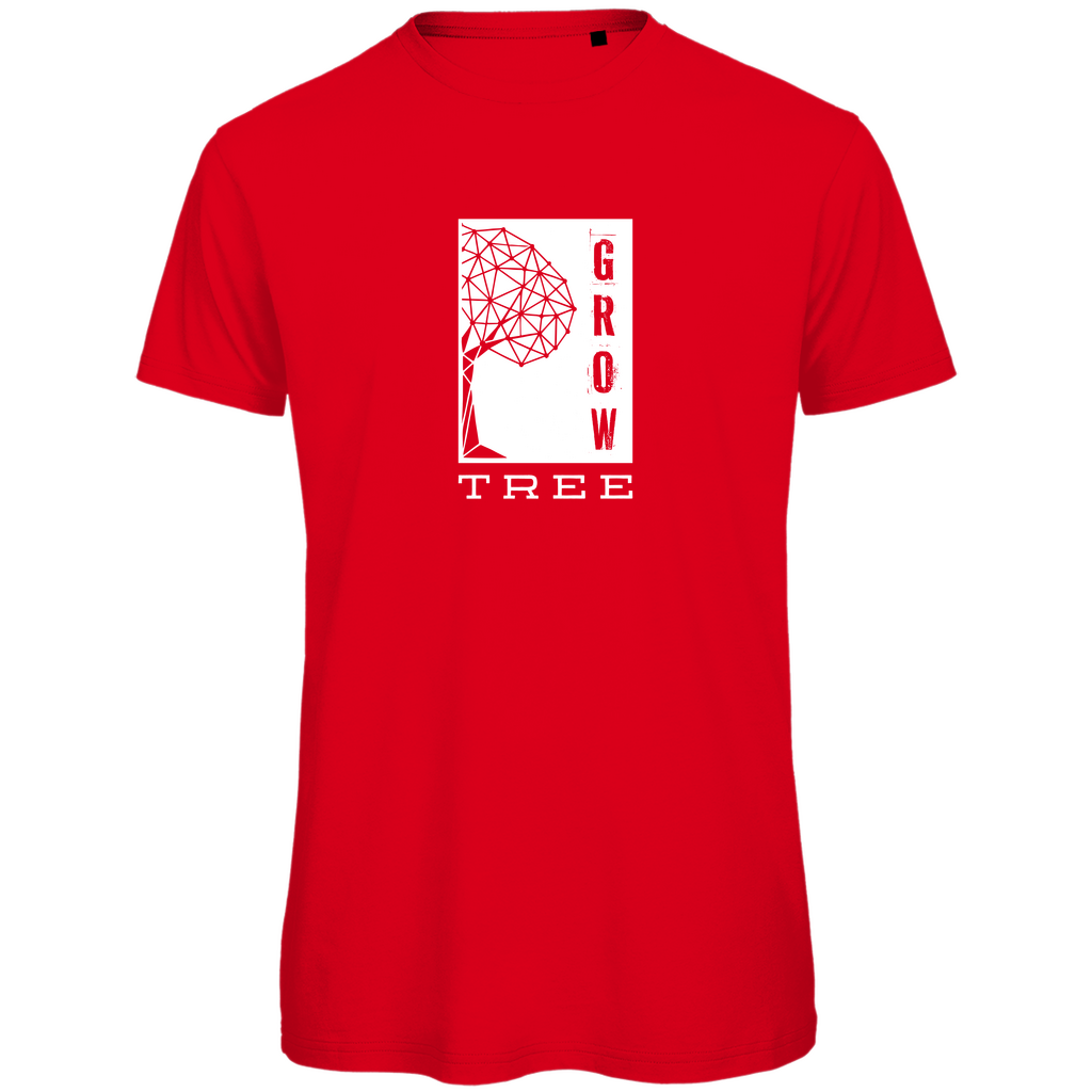 Herren PREMIUM Bio T-Shirt - GROW TREE Red