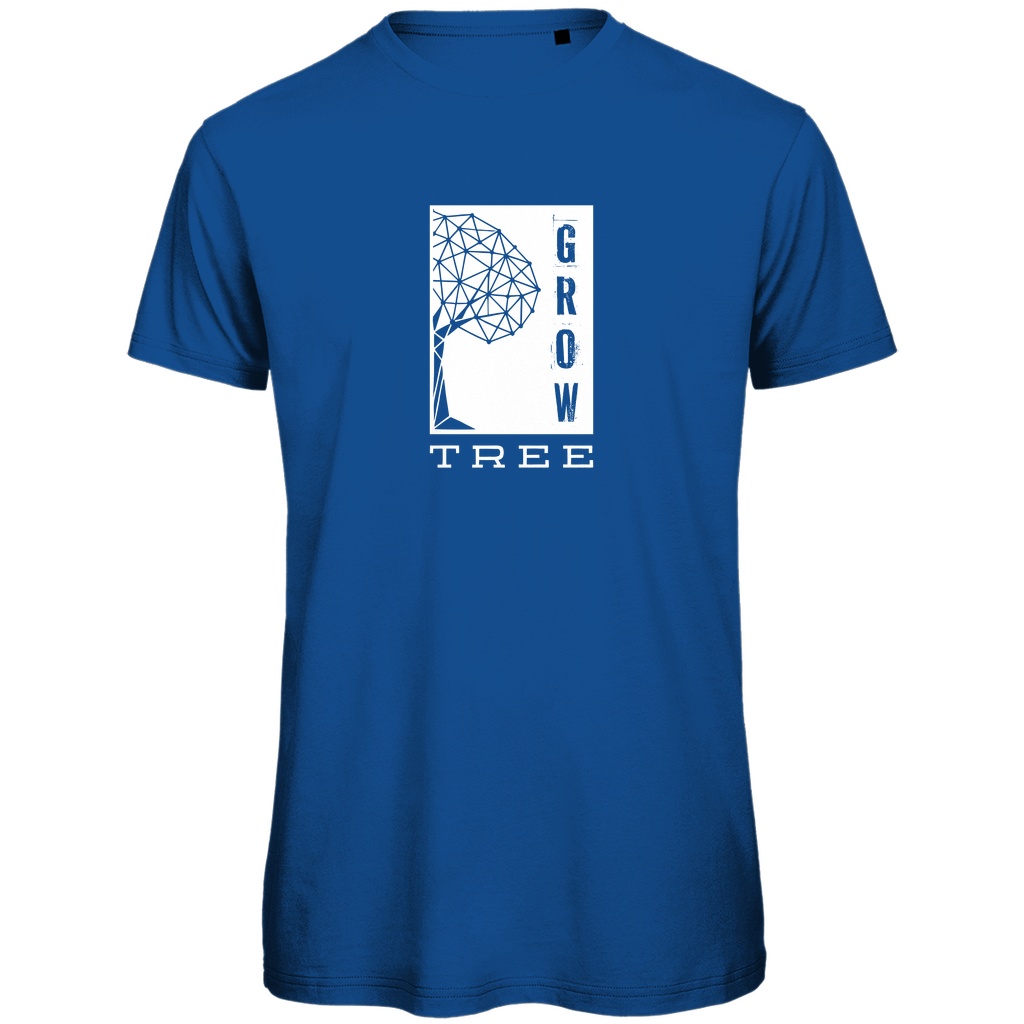 Herren PREMIUM Bio T-Shirt - GROW TREE Royal Blue 