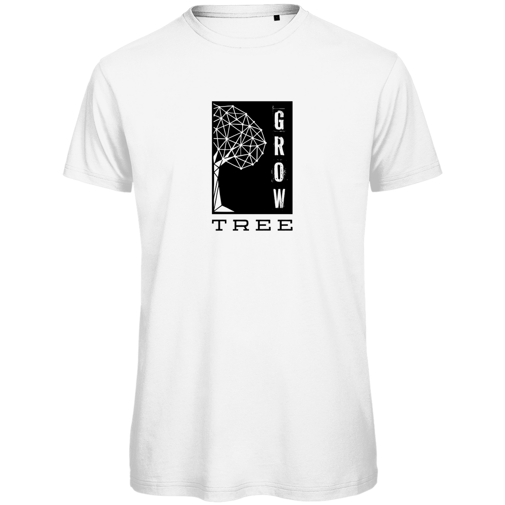 Herren PREMIUM Bio T-Shirt - GROW TREE White 