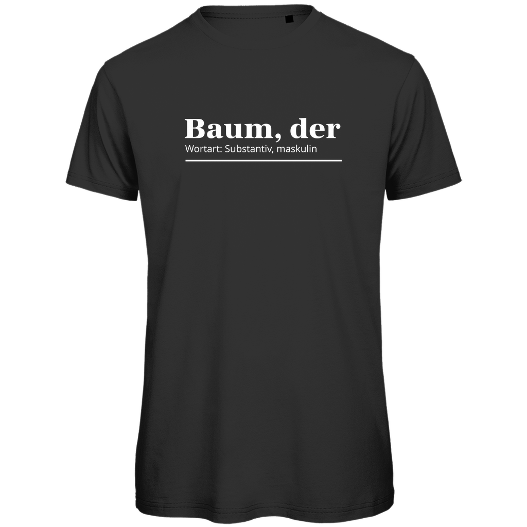 Herren PREMIUM Bio T-Shirt Black - Artwork: Baum, der...